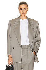 Fear of God Eternal Cav Suit Jacket in dusty concrete, view 2, click to view large image.