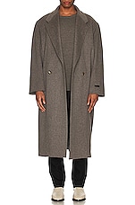 Fear of God Eternal Overcoat Jacket in Grey Heather, view 5, click to view large image.