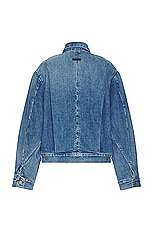 Fear of God 8th Denim Jacket in Medium Indigo, view 2, click to view large image.