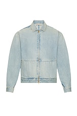 Fear of God 8th Denim Jacket in Light Indigo, view 1, click to view large image.