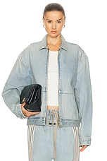 Fear of God 8th Denim Jacket in Light Indigo, view 1, click to view large image.