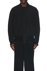 Fear of God Wool Cotton Bomber in Black, view 4, click to view large image.
