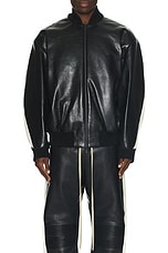 Fear of God Stripe Bomber in Black, view 4, click to view large image.