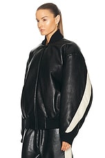 Fear of God Stripe Bomber in Black, view 3, click to view large image.