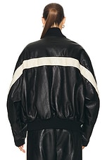 Fear of God Stripe Bomber in Black, view 4, click to view large image.