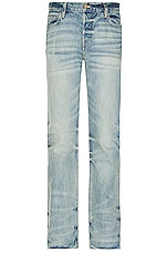 Fear of God Eternal Denim Pant in 5 Year Indigo, view 1, click to view large image.