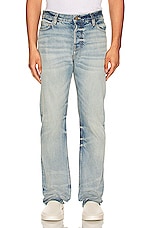 Fear of God Eternal Denim Pant in 5 Year Indigo, view 3, click to view large image.