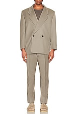 Fear of God Eternal Cav Suit Pant in dusty concrete, view 5, click to view large image.