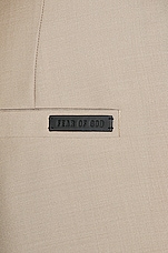 Fear of God Eternal Wool Suit Pant in dusty beige, view 4, click to view large image.