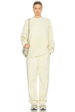 Fear of God Forum Sweatpant in Lemon Cream, view 6, click to view large image.