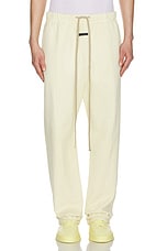 Fear of God Forum Sweatpant in Lemon Cream, view 4, click to view large image.