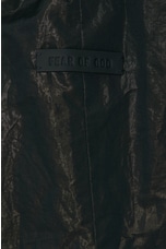 Fear of God Wrinkled Polyester Pintuck Sweatpant in Black, view 5, click to view large image.