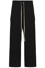 Fear of God Wool Cotton Cargo Pant in Black, view 1, click to view large image.