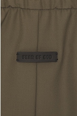 Fear of God Wool Crepe Forum Pant in Wood, view 5, click to view large image.
