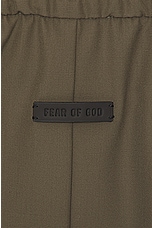 Fear of God Wool Crepe Forum Pant in Wood, view 3, click to view large image.