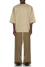 Fear of God Virgin Wool Single Pleat Wide Leg Pant in Deer, view 6, click to view large image.