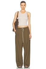 Fear of God Virgin Wool Single Pleat Wide Leg Pant in Deer, view 6, click to view large image.