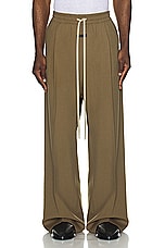 Fear of God Virgin Wool Single Pleat Wide Leg Pant in Deer, view 4, click to view large image.