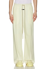 Fear of God Gabardine Single Pleat Wide Leg Pant in Lemon Cream, view 4, click to view large image.