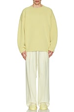 Fear of God Gabardine Single Pleat Wide Leg Pant in Lemon Cream, view 6, click to view large image.