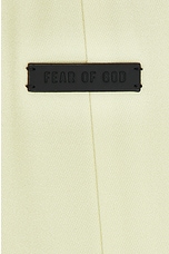 Fear of God Gabardine Single Pleat Wide Leg Pant in Lemon Cream, view 5, click to view large image.