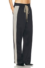 Fear of God Pintuck and Stripe Relaxed Sweatpant in Black, view 2, click to view large image.