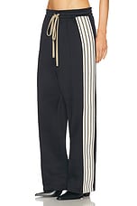 Fear of God Pintuck and Stripe Relaxed Sweatpant in Black, view 3, click to view large image.