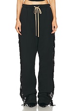 Fear of God Fringe Sweatpant in Black, view 1, click to view large image.