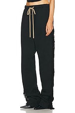 Fear of God Fringe Sweatpant in Black, view 3, click to view large image.