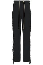 Fear of God Fringe Sweatpant in Black, view 1, click to view large image.
