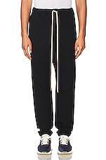 Fear of God Eternal Classic Sweatpant in Black, view 3, click to view large image.