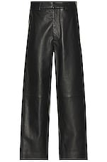 Fear of God Eternal Leather Pant in Black, view 1, click to view large image.