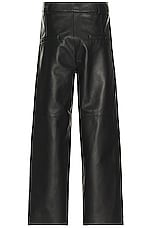 Fear of God Eternal Leather Pant in Black, view 2, click to view large image.