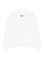 Fear of God Eternal Turtleneck in Cream, view 2, click to view large image.
