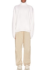 Fear of God Eternal Turtleneck in Cream, view 5, click to view large image.