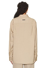 Fear of God Eternal Shirt in Dusty Beige, view 4, click to view large image.