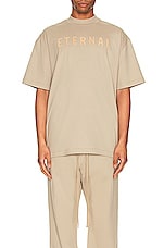 Fear of God Eternal T Shirt in dusty beige, view 3, click to view large image.