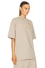 Fear of God Eternal T Shirt in dusty beige, view 2, click to view large image.