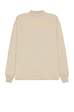 Fear of God Eternal T Shirt in dusty beige, view 1, click to view large image.