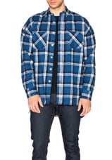 Fear of God Flannel Shirt in Blue Plaid | FWRD