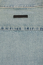 Fear of God Eternal Denim Shirt in 5 Year Indigo, view 4, click to view large image.