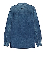 Fear of God Denim Shirt in Medium Indigo, view 2, click to view large image.