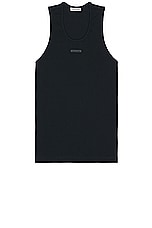 Fear of God Ribbed Tank in Black, view 1, click to view large image.