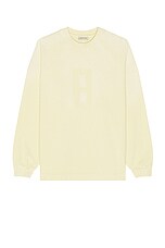 Fear of God Airbrush 8 Ls Tee in Lemon Cream, view 1, click to view large image.