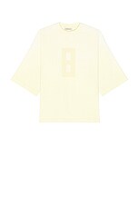 Fear of God Airbrush 8 Ss Tee in Lemon Cream, view 1, click to view large image.
