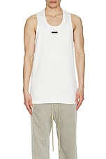 Fear of God Ribbed Tank in White, view 4, click to view large image.