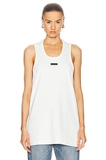 Fear of God Ribbed Tank in White, view 1, click to view large image.
