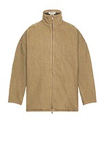 Fear of God Full Zip Denim Shirt in Deer, view 1, click to view large image.