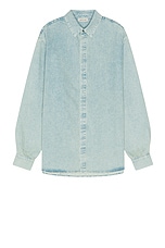 Fear of God Denim Shirt in Light Indigo, view 1, click to view large image.