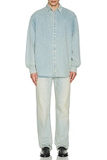 Fear of God Denim Shirt in Light Indigo, view 5, click to view large image.